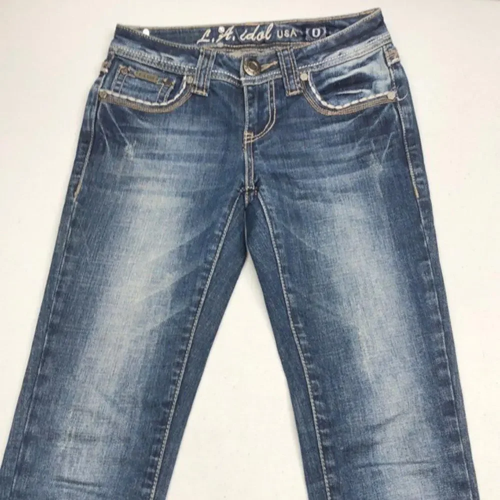 PREMIUM L.A. IDOL SKINNY FLAP JEANS 26x30 😎